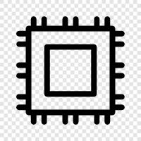 CPU, central processing unit, processors, cores icon svg