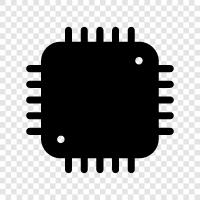 cpu, central processing unit, microprocessor, performance icon svg