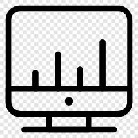 CPU utilization, memory, disk space, number of active users icon svg