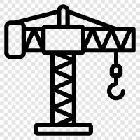 crane, lift, construction, heavy equipment icon svg