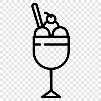 Cream, Sundaes, Slushes, Floats icon svg