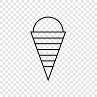 Cream, Ice Cream Sundae, Dairy Products, Soft Serve icon svg