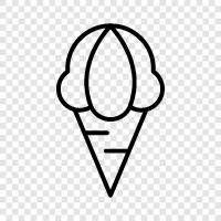 cream, ice cream, Italy, gelato icon svg