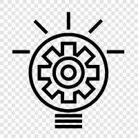 creativity, new ideas, invention, technology icon svg