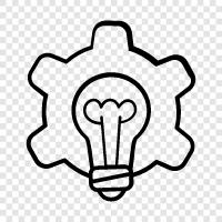 creativity, productivity, innovation, brainstorming icon svg