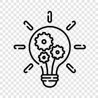 creativity, innovation, imagination, brainstorming icon svg