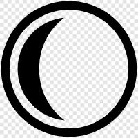 crescent moon, new moon, moon, astronomical phenomena icon svg