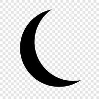 crescent moon, moon, new moon, full moon icon svg