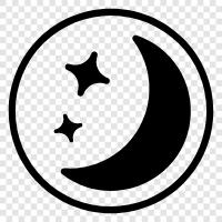 crescent moon, new moon, half moon phase, lunar eclipse icon svg