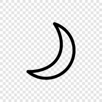 Crescent Moon, Moon, Lunar, New Moon icon svg