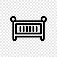 crib, baby bed, baby crib, baby bedding icon svg