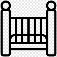 Crib, Baby, Newborn, Infant icon svg