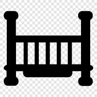 crib, baby bed, baby bedding, crib bedding icon svg