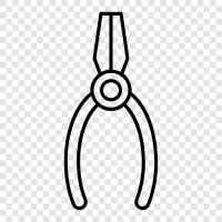 crimping pliers, wire cutters, bending pliers, cutting pl icon svg