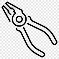 crimping pliers, diagonal pliers, wire cutters, wire stri icon svg