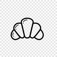 croissant dough, croissant dough recipe, Croissant icon svg