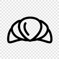 croissant dough, croissant recipe, croissant dough recipe, Croissant icon svg