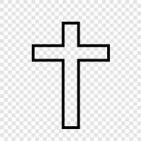 Cross, Christianity, religion, faith icon svg