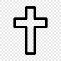 cross, Christianity, religion, faith icon svg