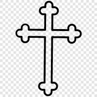 Cross, Christianity, religion, faith icon svg