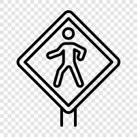 crossing, crossings, road, road safety icon svg