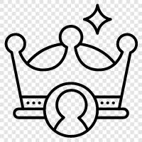 Crown Jewels, Royal Family, England, British icon svg