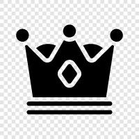 Crown Jewels, Monarchy, Royalty, Throne icon svg