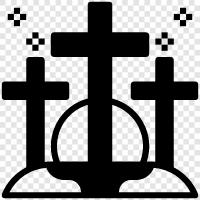 crucifixion, death, christ, religion icon svg