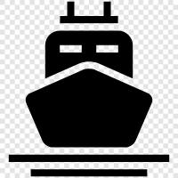 Cruise, Cruise Line, Ferry, Ferryboat icon svg