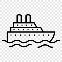 cruiser, boat, maritime, recreational icon svg