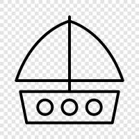 cruises, sailing, yacht, ocean icon svg