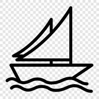 cruising, sailing, sailboat icon svg
