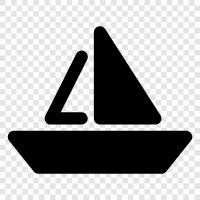 cruising, sailing, sailboat icon svg