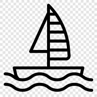 cruising, sailing, yacht, boat icon svg