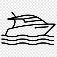 cruising, fishing, sailing, lake icon svg