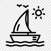 cruising, fishing, sailing, ocean icon svg