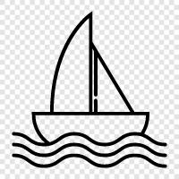 Kreuzfahrt, Segeln, Yacht, Segelboot symbol