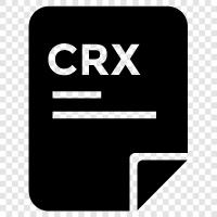 CRX File Extension, CRX File Format, CRX File Specifications, CRX File icon svg