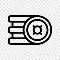 cryptocurrency, digital, virtual, cash icon svg