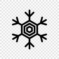 crystals, snowflakes, ice, frozen water icon svg