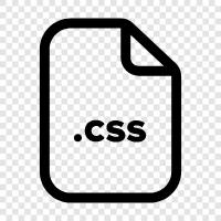 cssDatei, cssStil, Stylesheet, Webseite symbol