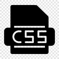 css, style, style sheet, layout icon svg