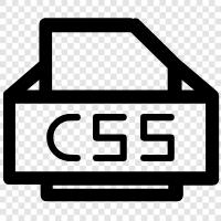 css, css3, web development icon svg