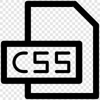 css3, css4, css5, web development icon svg