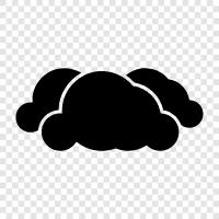 cumulus, cirrus, stratus, nimbostratus ikon svg