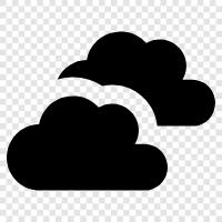 cumulus, cirrus, stratus, cumulonimbus icon svg