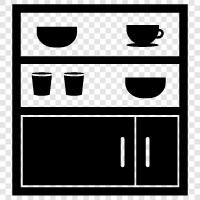 cupboards, kitchen, kitchen cupboards, kitchen cabinet icon svg