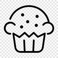 cupcake, cake, snack, breakfast icon svg