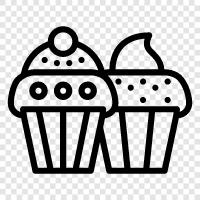 cupcakes, cake, dessert, sweet icon svg