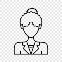 curly hair, woman with curly hair, curly hair woman, curly girls icon svg